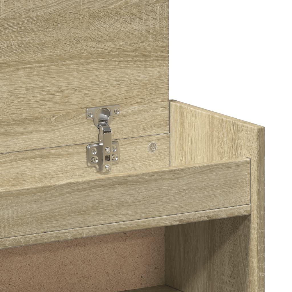 vidaXL Shoe Cabinet Sonoma Oak 100.5x28x100 cm Engineered Wood
