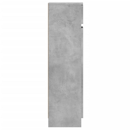 vidaXL Shoe Cabinet Concrete Grey 100,5x28x100 cm Engineered Wood