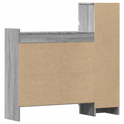 vidaXL Shoe Cabinet Grey Sonoma 100.5x28x100 cm Engineered Wood