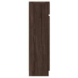 vidaXL Shoe Cabinet Brown Oak 100.5x28x100 cm Engineered Wood