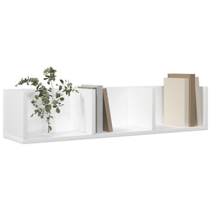 vidaXL Wall Cabinets 2 pcs White 75x18x16.5 cm Engineered Wood