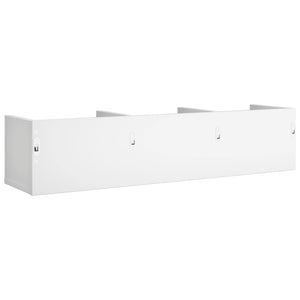 vidaXL Wall Cabinets 2 pcs White 75x18x16.5 cm Engineered Wood