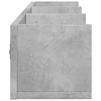 vidaXL Wall Cabinets 2 pcs Concrete Grey 75x18x16.5 cm Engineered Wood