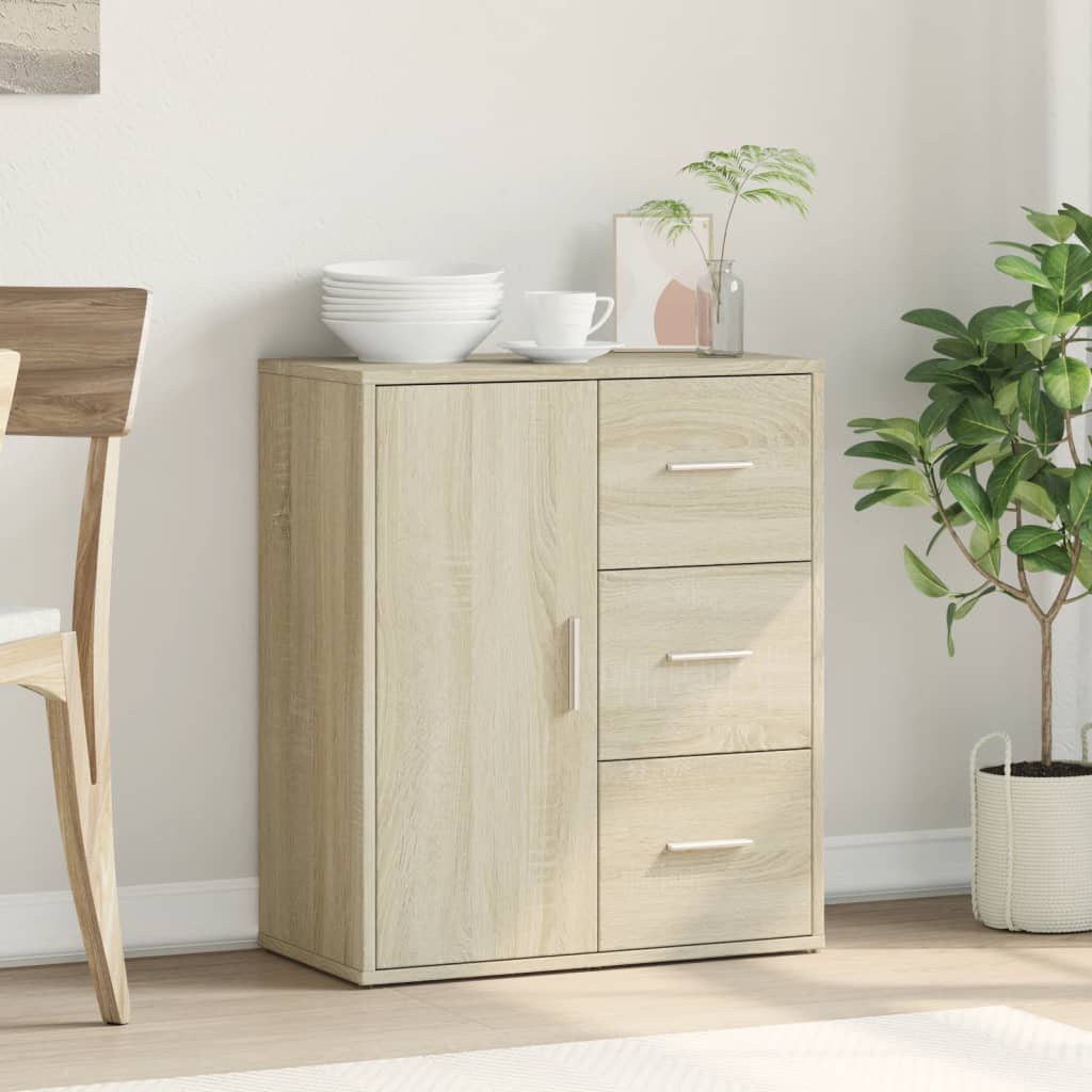 vidaXL Sideboard Sonoma Oak 60x31x70 cm Engineered Wood