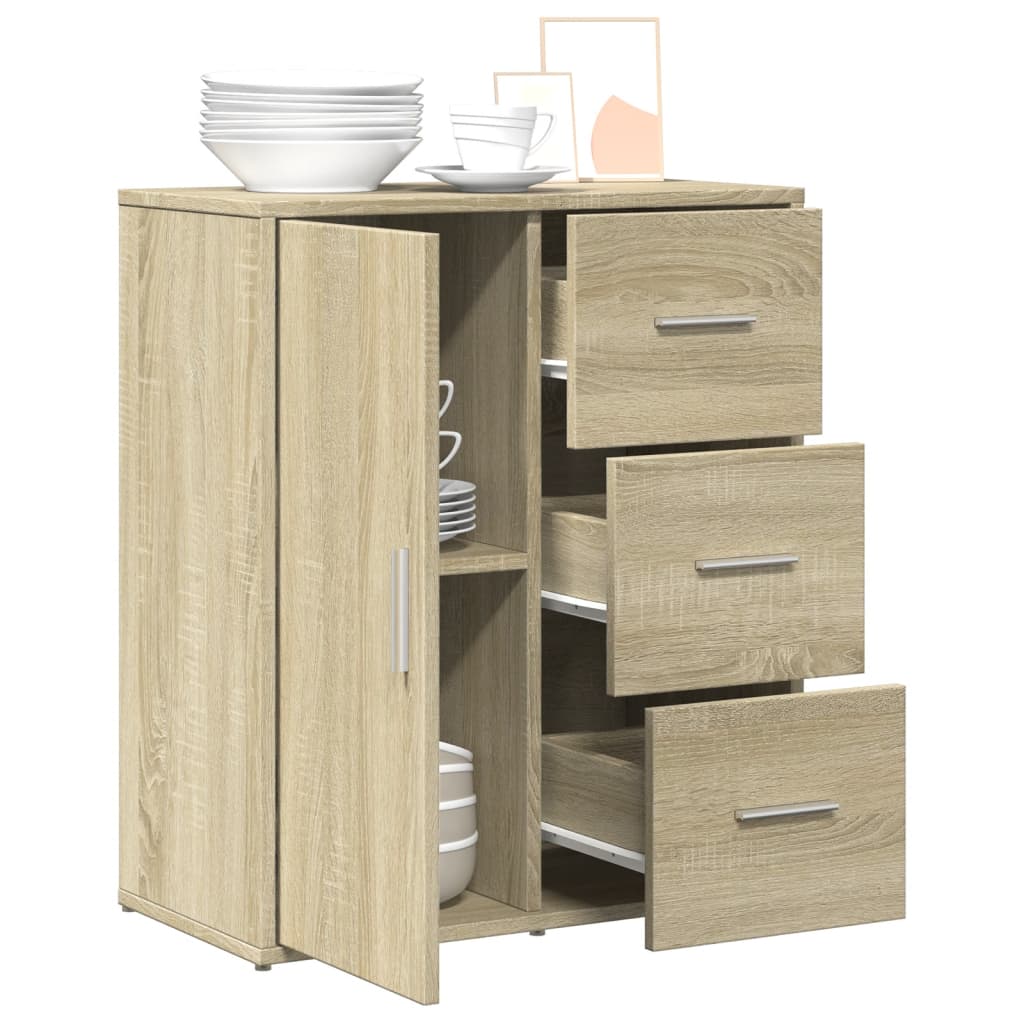 vidaXL Sideboard Sonoma Oak 60x31x70 cm Engineered Wood