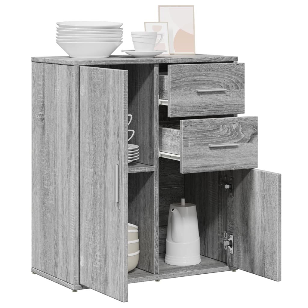 vidaXL Sideboard Grey Sonoma 60x31x70 cm Engineered Wood