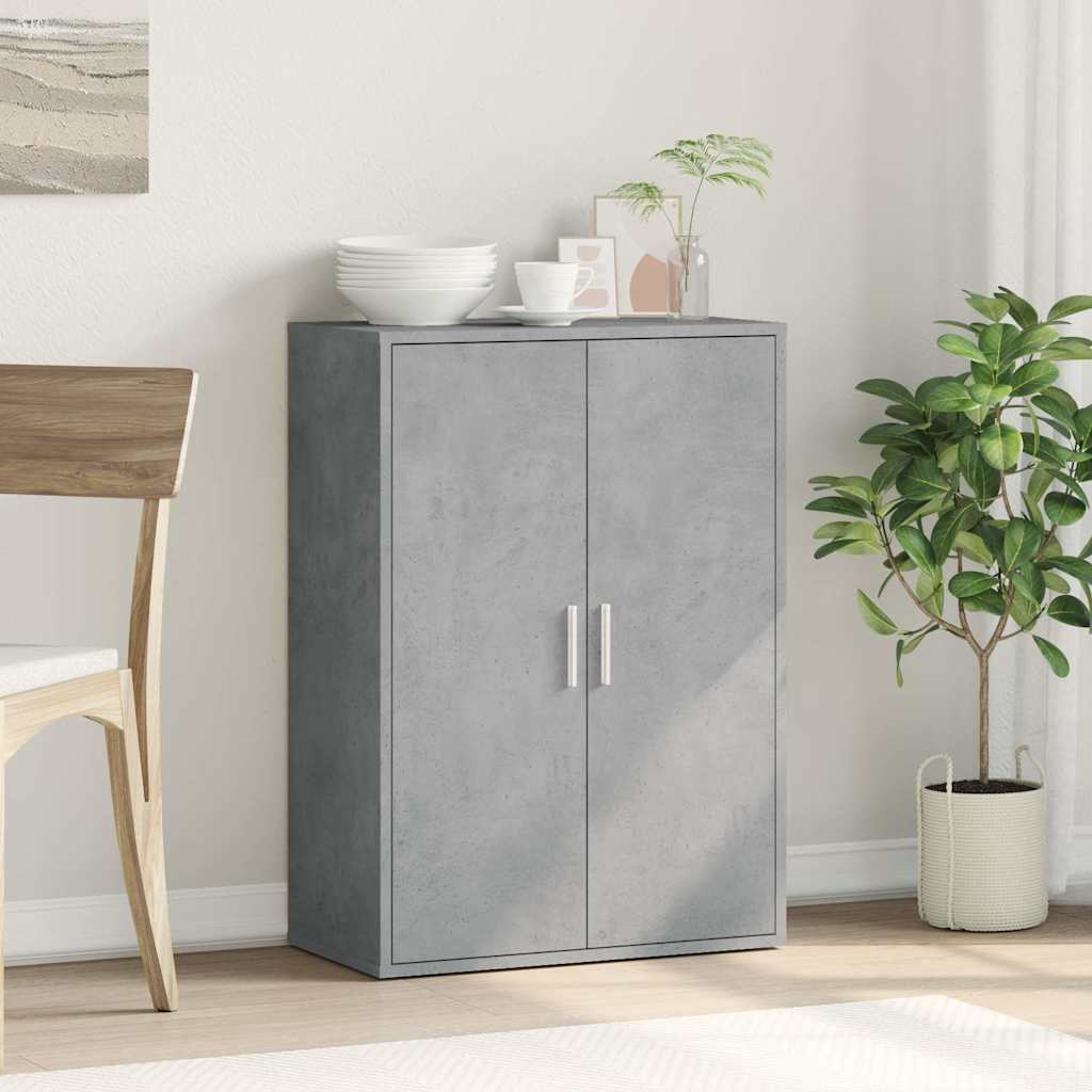 vidaXL Sideboard Concrete Grey 60x31x84 cm Engineered Wood
