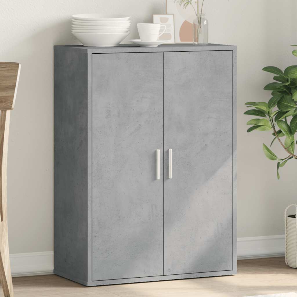 vidaXL Sideboard Concrete Grey 60x31x84 cm Engineered Wood