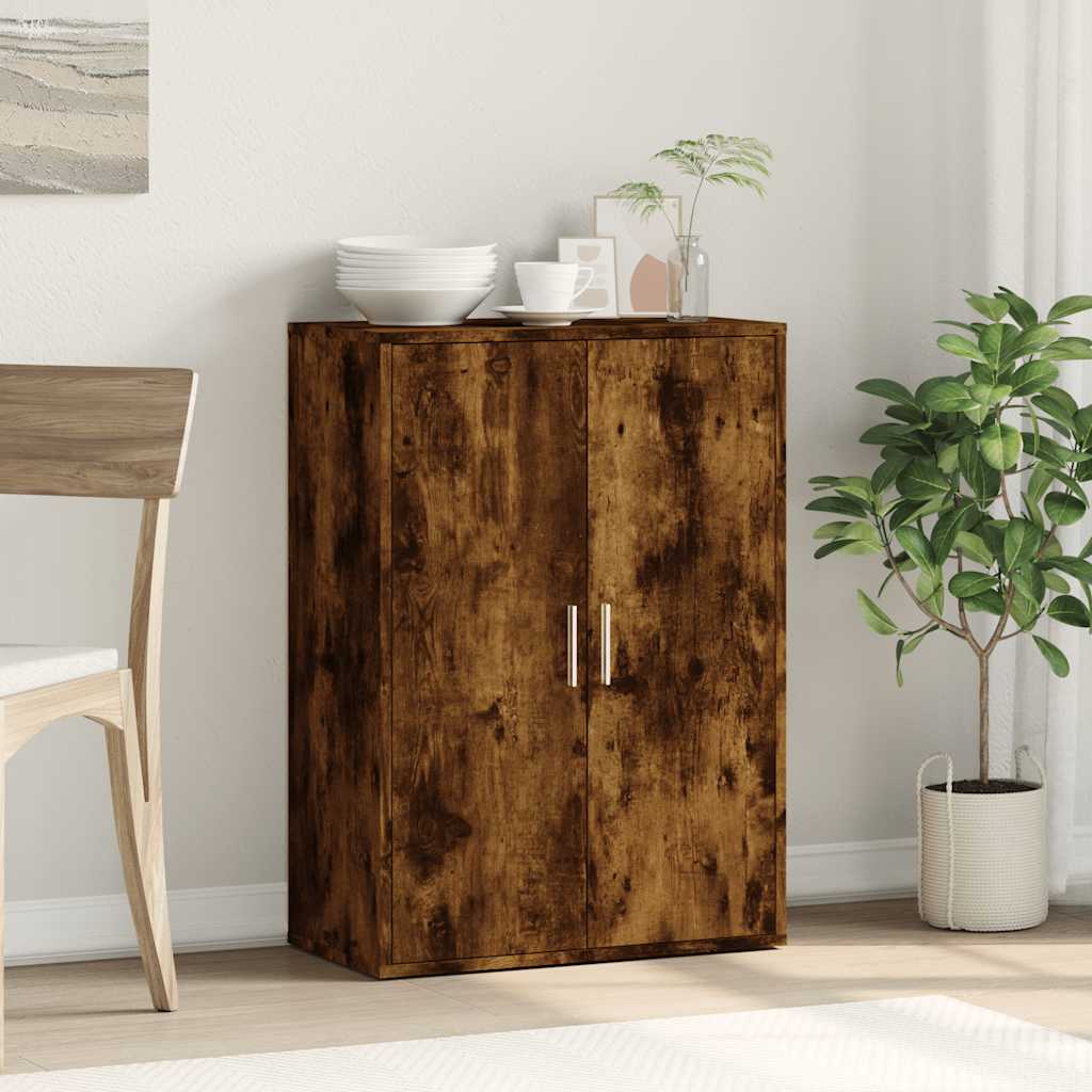vidaXL Sideboard Smoked Oak 60x31x84 cm Engineered Wood
