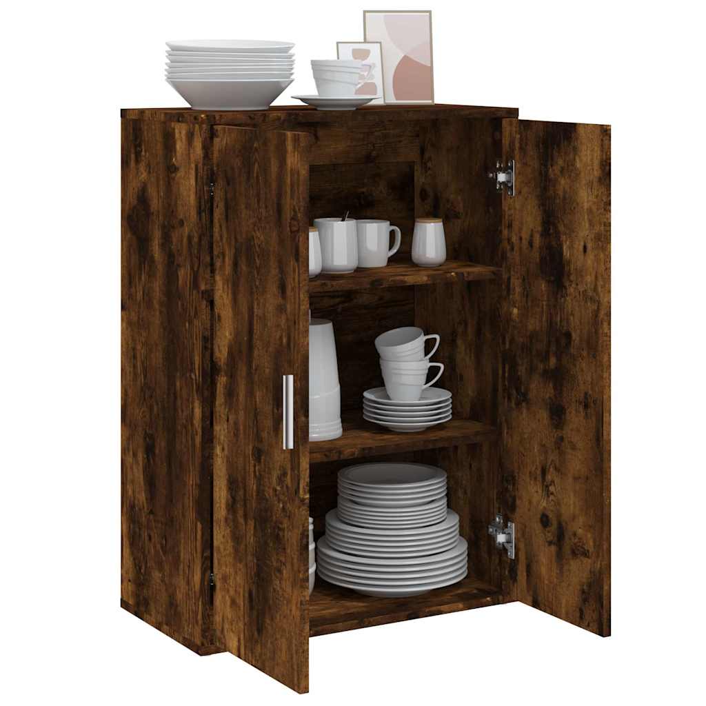 vidaXL Sideboard Smoked Oak 60x31x84 cm Engineered Wood