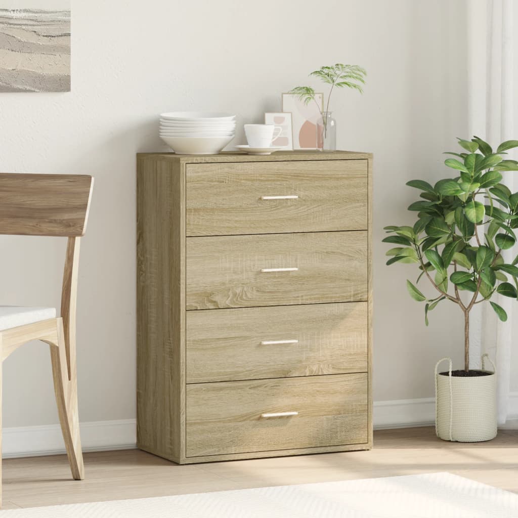 vidaXL Sideboard Sonoma Oak 60x31x84 cm Engineered Wood
