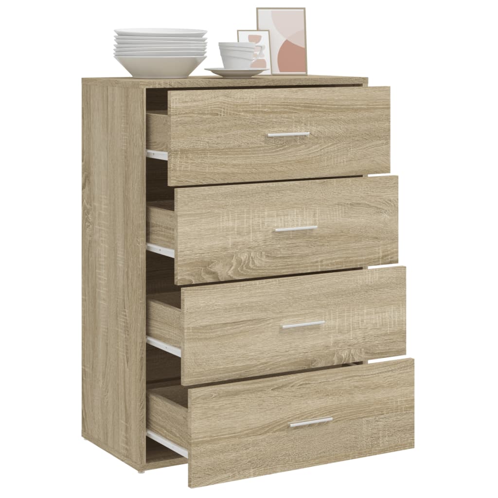 vidaXL Sideboard Sonoma Oak 60x31x84 cm Engineered Wood