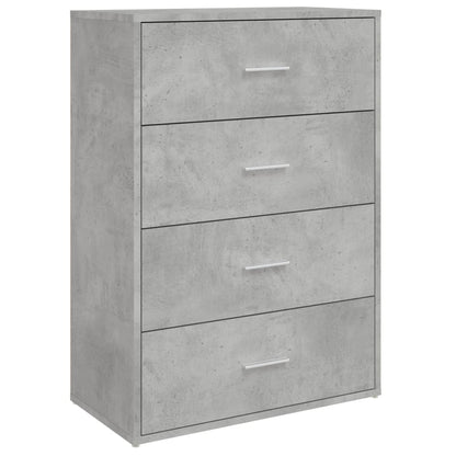 vidaXL Sideboard Concrete Grey 60x31x84 cm Engineered Wood