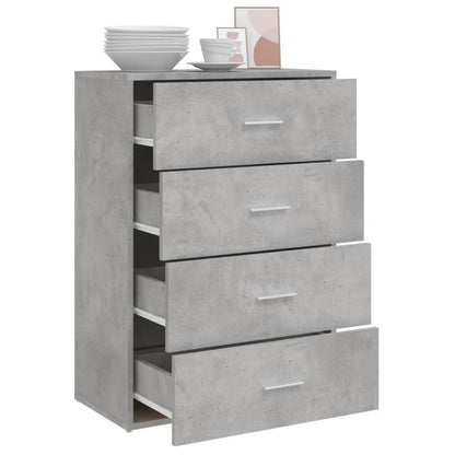 vidaXL Sideboard Concrete Grey 60x31x84 cm Engineered Wood