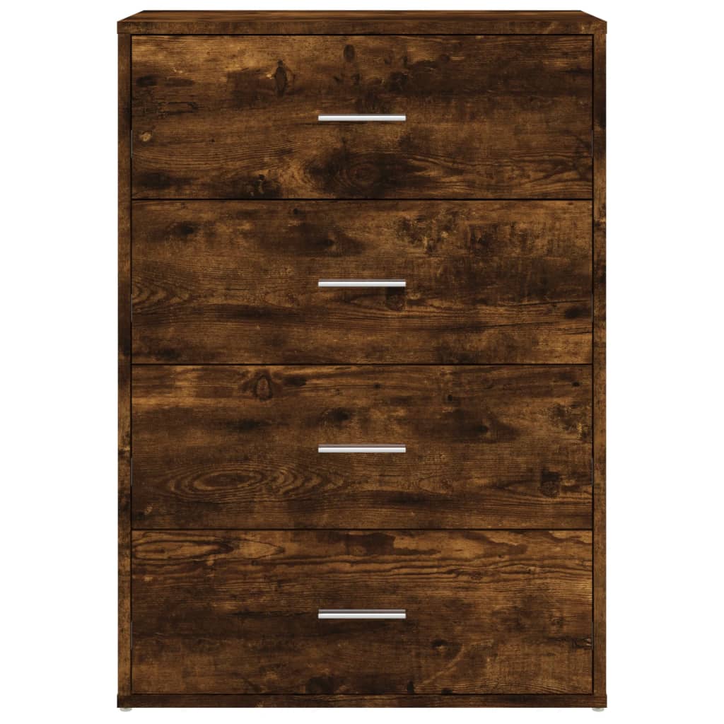 vidaXL Sideboard Smoked Oak 60x31x84 cm Engineered Wood