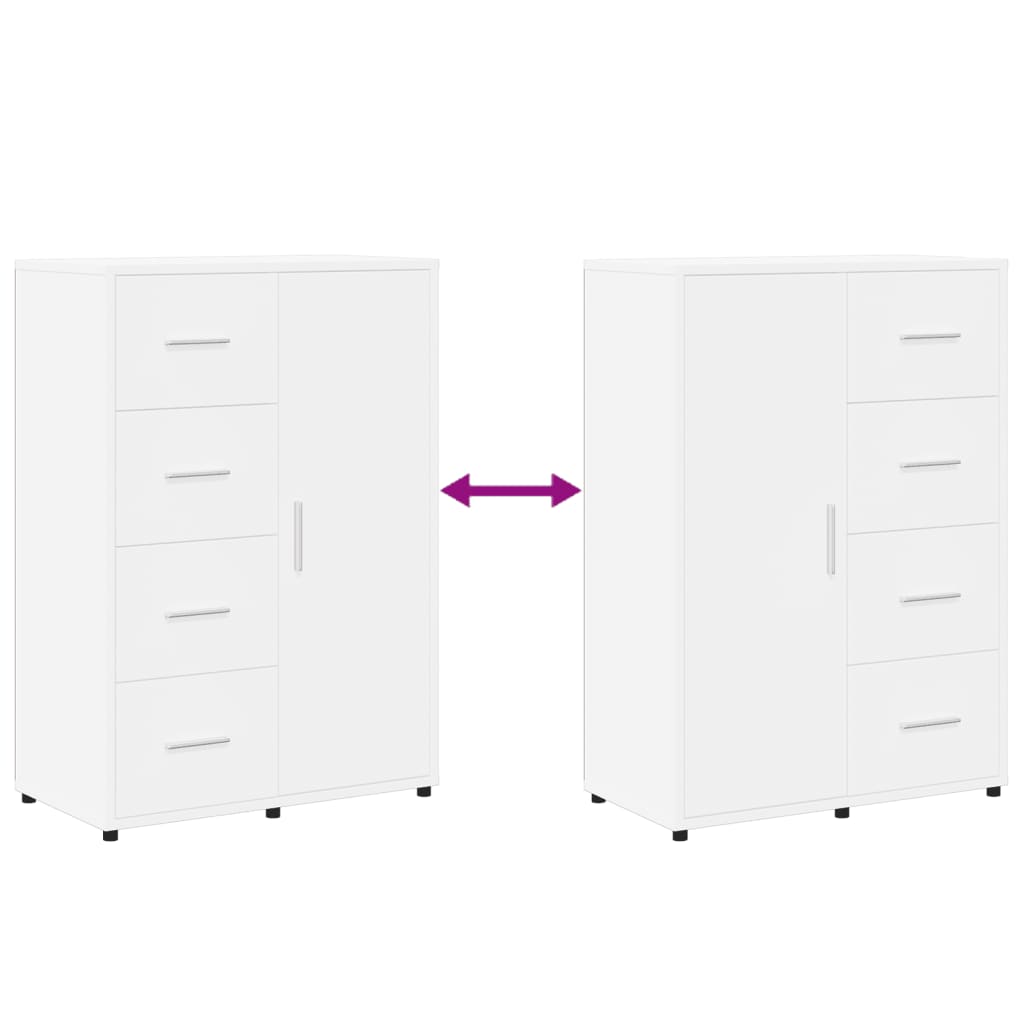 vidaXL Sideboard White 60x31x84 cm Engineered Wood