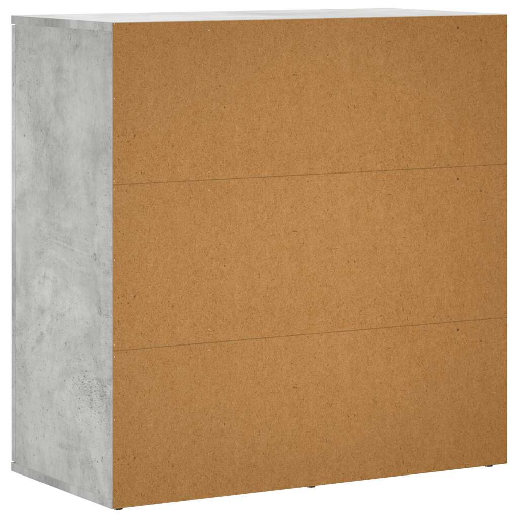 vidaXL Sideboard Concrete Grey 79x38x80 cm Engineered Wood