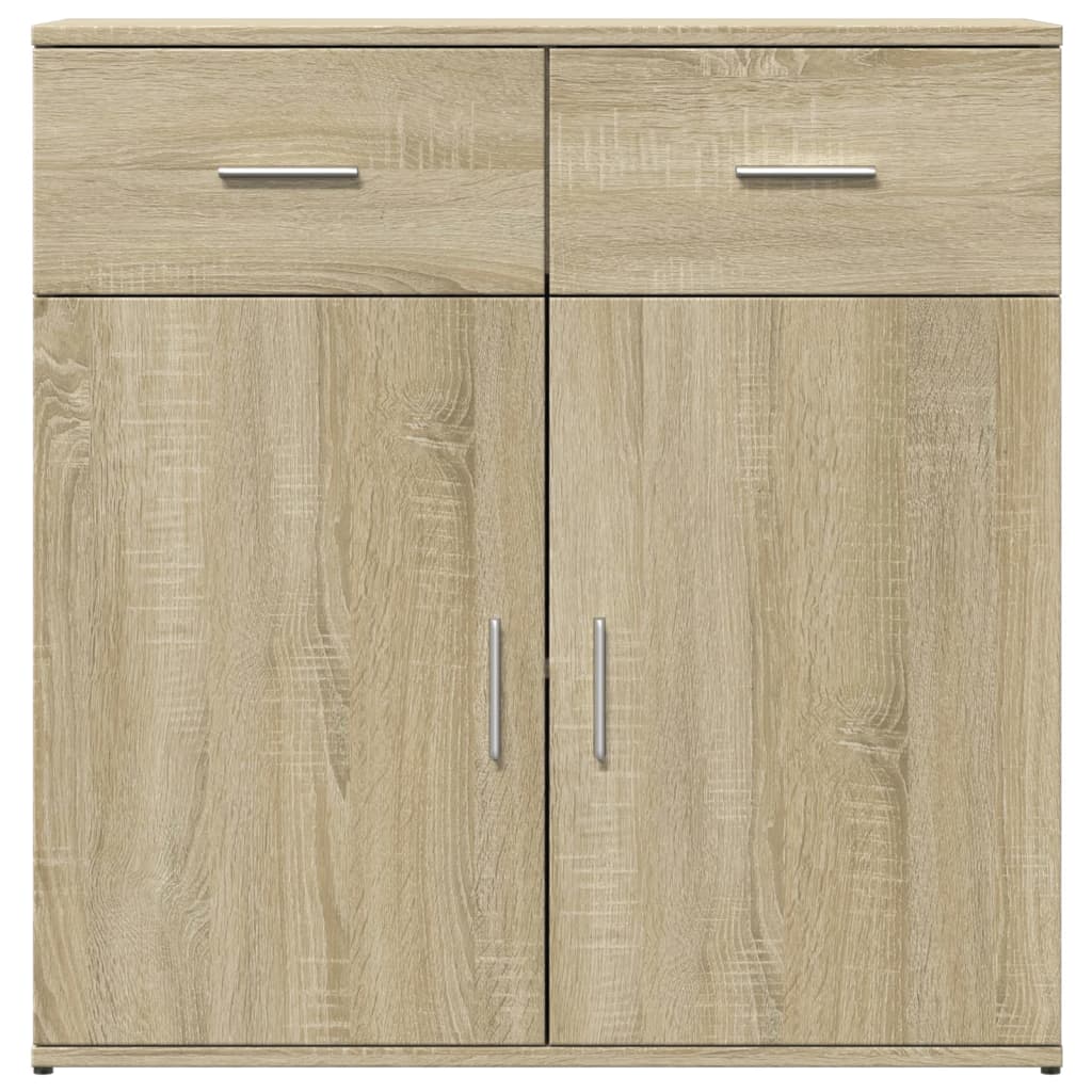 vidaXL Sideboard Sonoma Oak 79x38x80 cm Engineered Wood