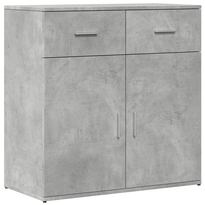 vidaXL Sideboard Concrete Grey 79x38x80 cm Engineered Wood