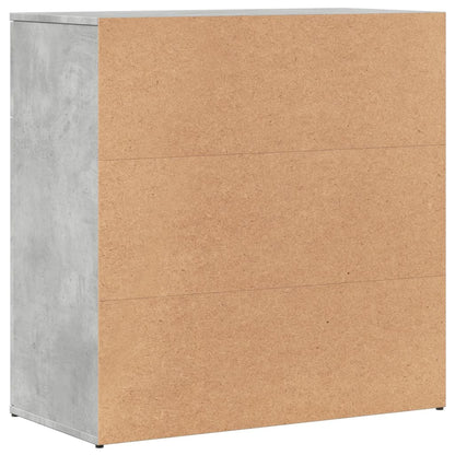 vidaXL Sideboard Concrete Grey 79x38x80 cm Engineered Wood