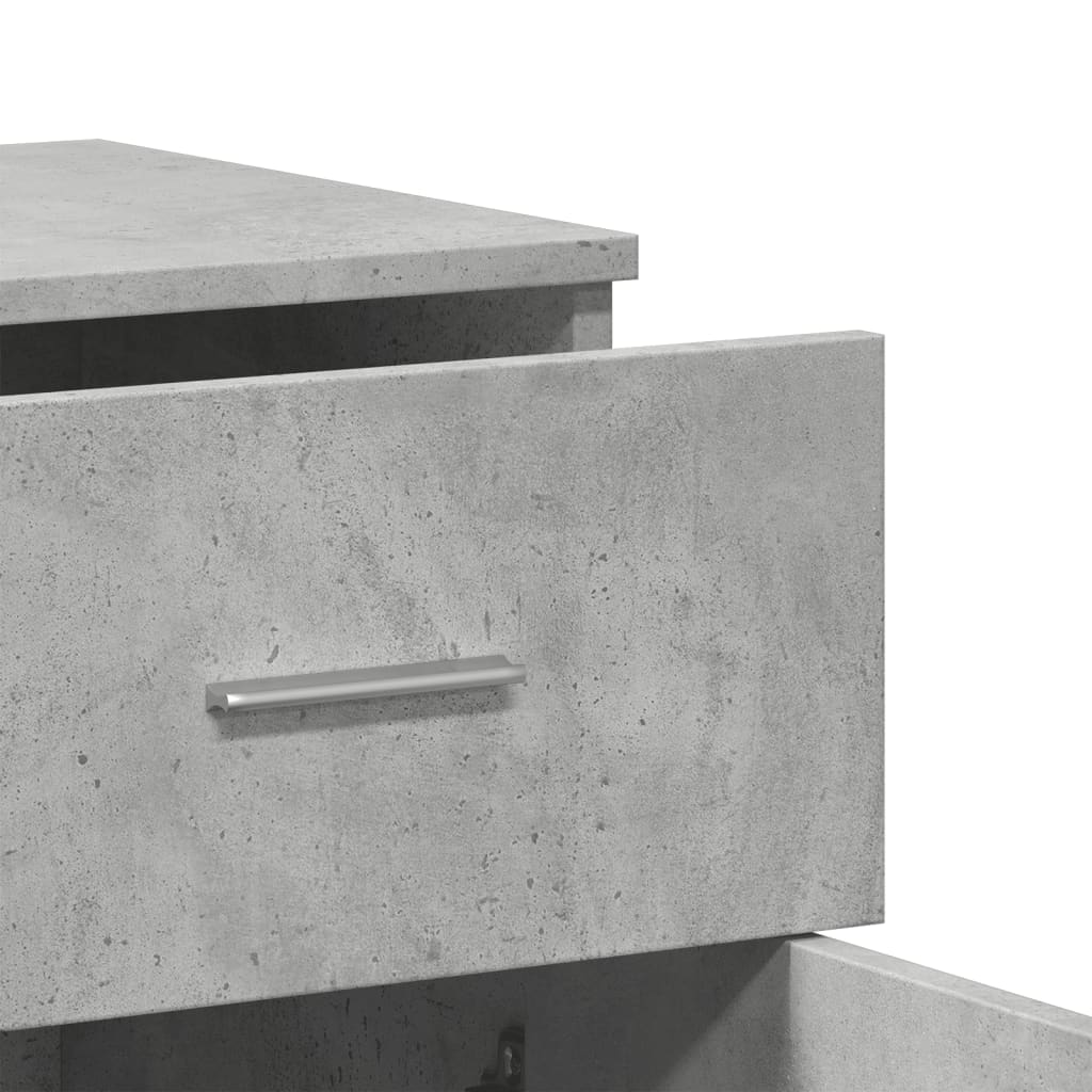vidaXL Sideboard Concrete Grey 79x38x80 cm Engineered Wood