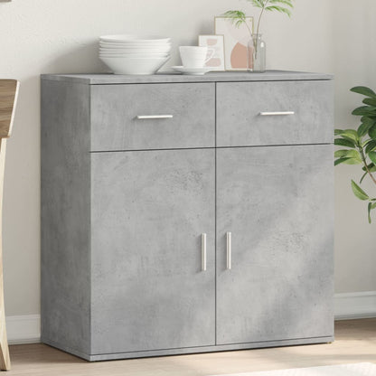 vidaXL Sideboard Concrete Grey 79x38x80 cm Engineered Wood