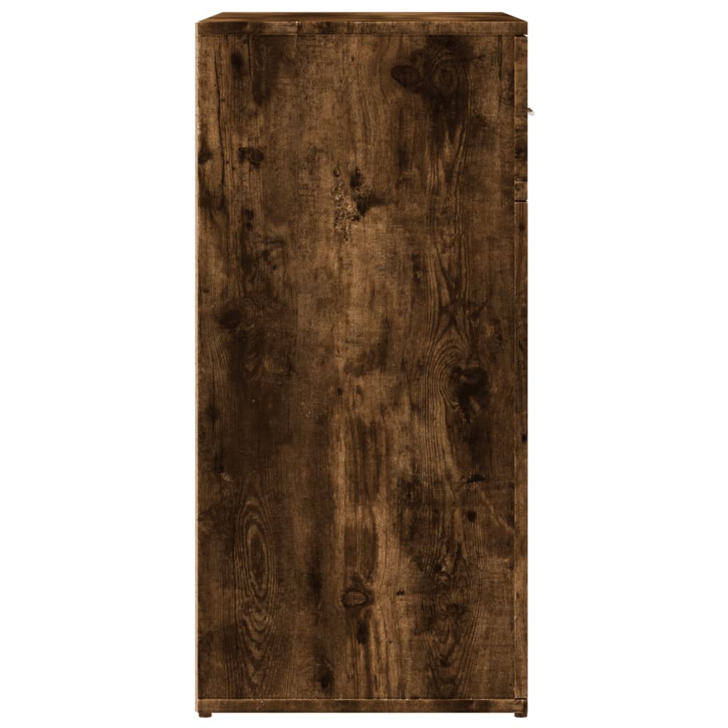 vidaXL Sideboard Smoked Oak 79x38x80 cm Engineered Wood