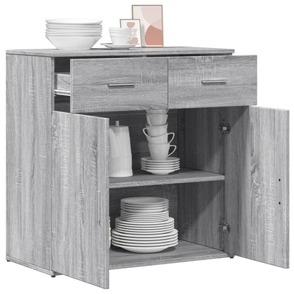vidaXL Sideboard Grey Sonoma 79x38x80 cm Engineered Wood