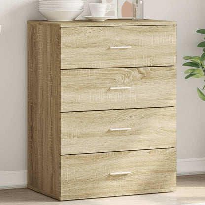 vidaXL Sideboard Sonoma Oak 60x39x80 cm Engineered Wood