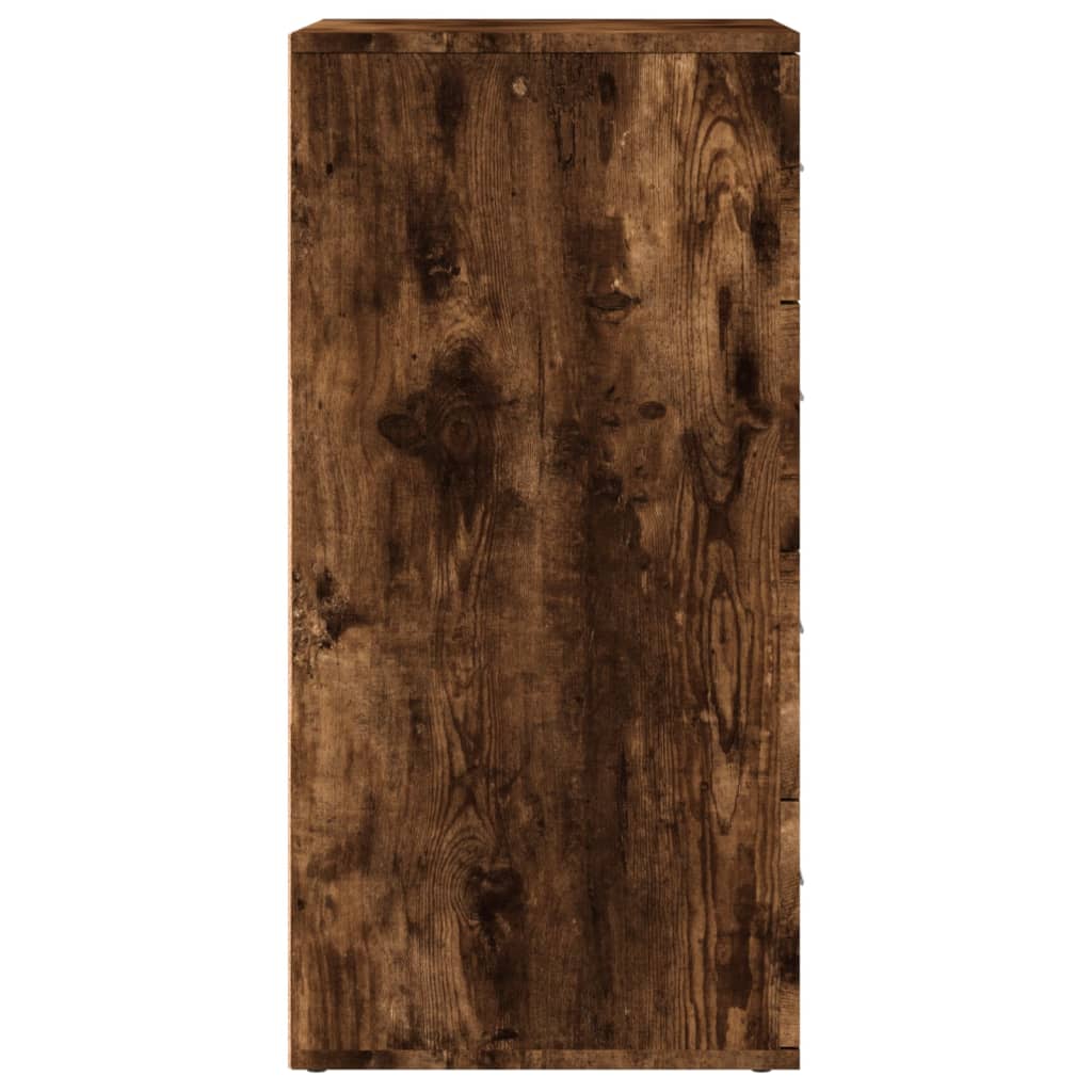 vidaXL Sideboard Smoked Oak 60x39x80 cm Engineered Wood