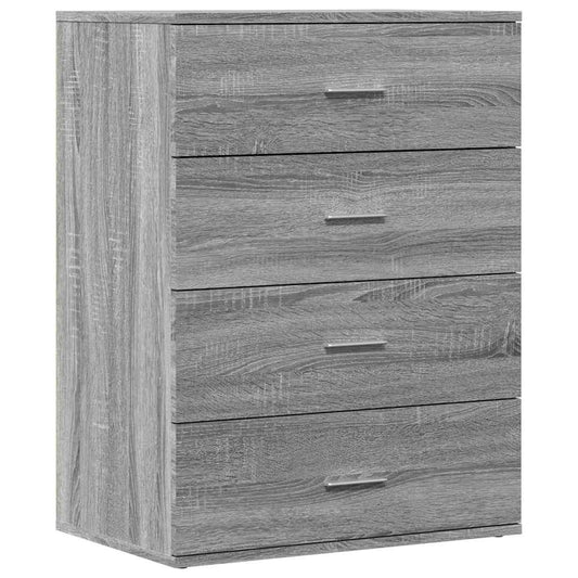 vidaXL Sideboard Grey Sonoma 60x39x80 cm Engineered Wood