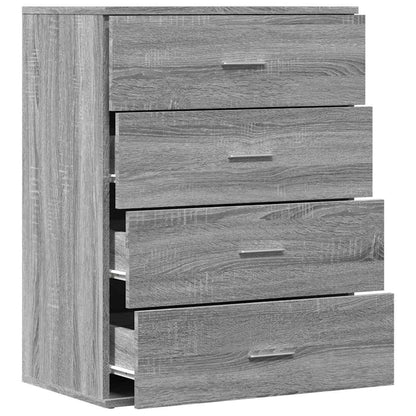 vidaXL Sideboard Grey Sonoma 60x39x80 cm Engineered Wood