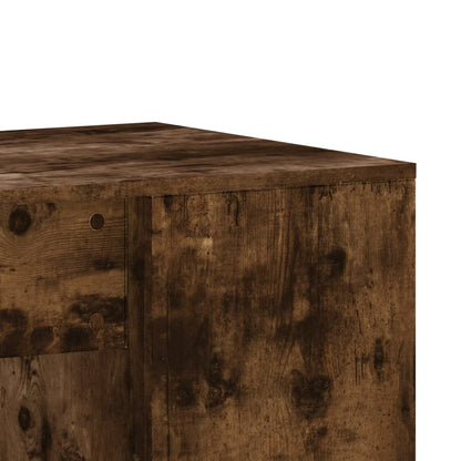 vidaXL Desk Smoked Oak 102x50x75 cm Engineered Wood