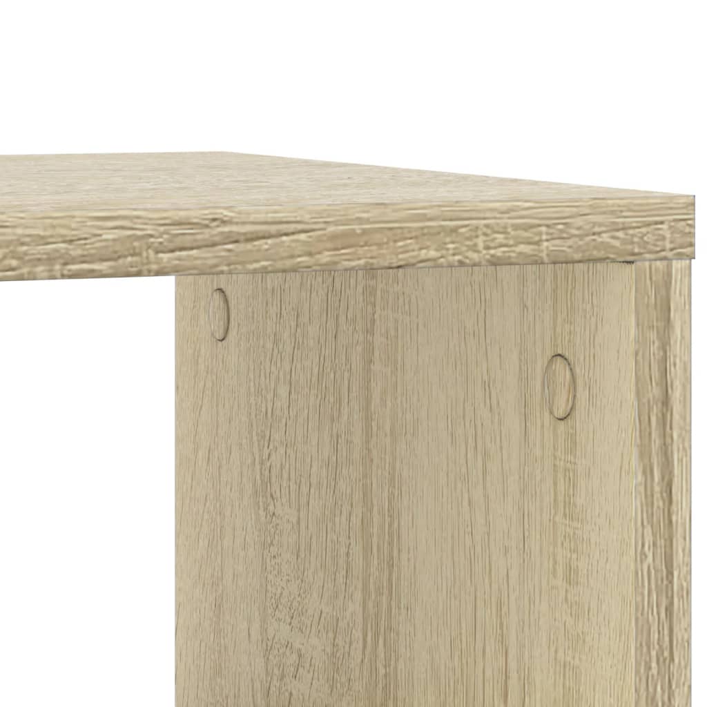 vidaXL Side Table with Wheels Sonoma Oak 50x30x55 cm Engineered Wood