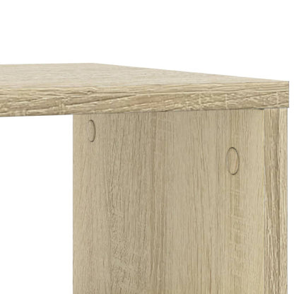 vidaXL Side Table with Wheels Sonoma Oak 50x30x55 cm Engineered Wood