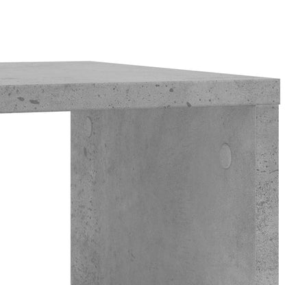 vidaXL Side Table with Wheels Concrete Grey 50x30x55cm Engineered Wood