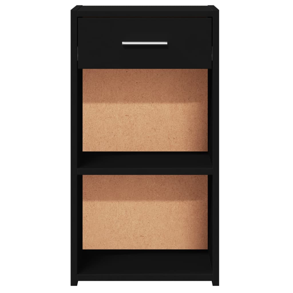 vidaXL Bedside Cabinets 2 pcs Black 35x34x65 cm Engineered Wood