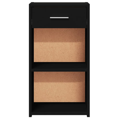 vidaXL Bedside Cabinets 2 pcs Black 35x34x65 cm Engineered Wood