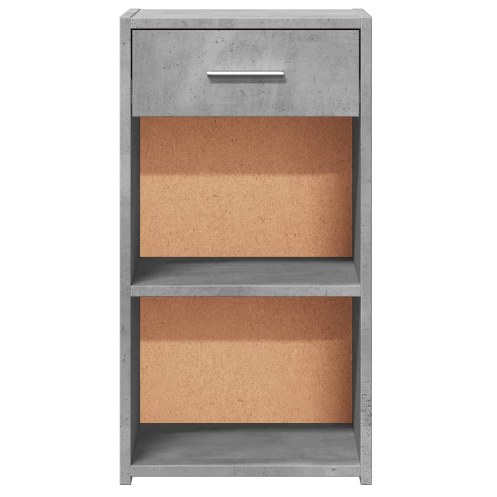 vidaXL Bedside Cabinets 2 pcs Concrete Grey 35x34x65 cm Engineered Wood