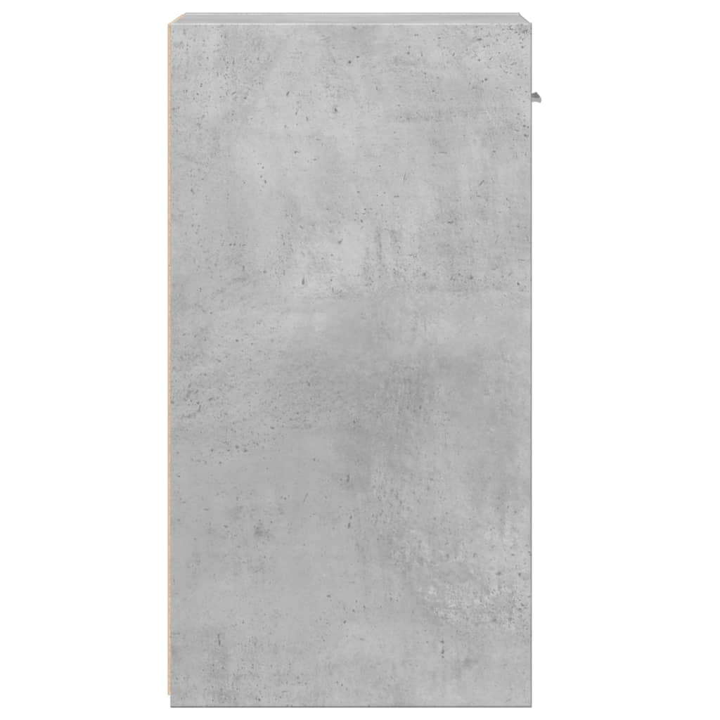 vidaXL Bedside Cabinets 2 pcs Concrete Grey 35x34x65 cm Engineered Wood