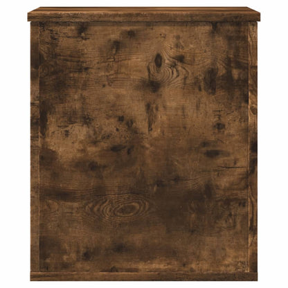 vidaXL Storage Box Smoked Oak 40x42x46 cm Engineered Wood