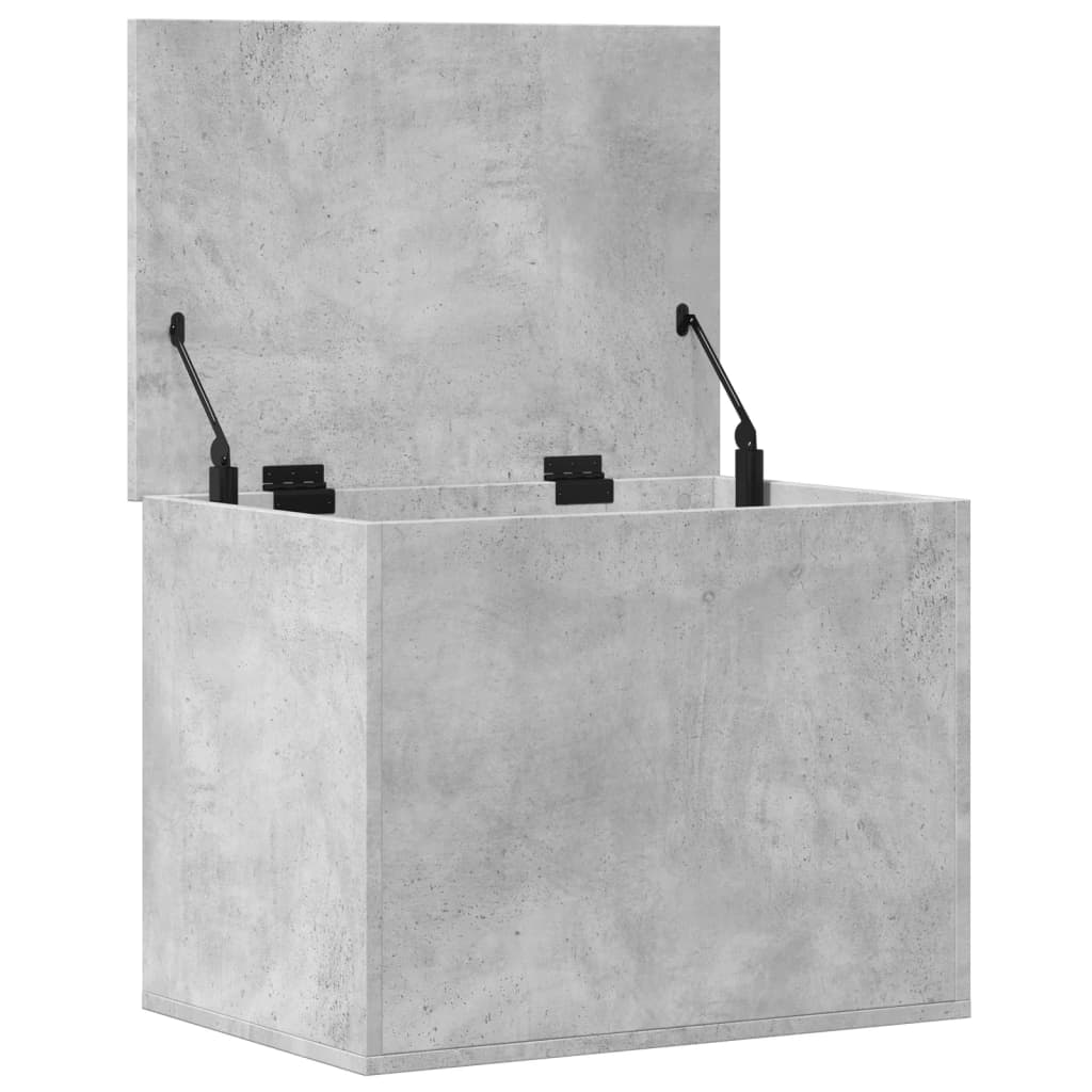 vidaXL Storage Box Concrete Grey 60x42x46 cm Engineered Wood