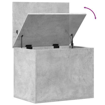 vidaXL Storage Box Concrete Grey 60x42x46 cm Engineered Wood