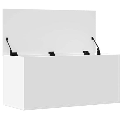 vidaXL Storage Box White 100x42x46 cm Engineered Wood