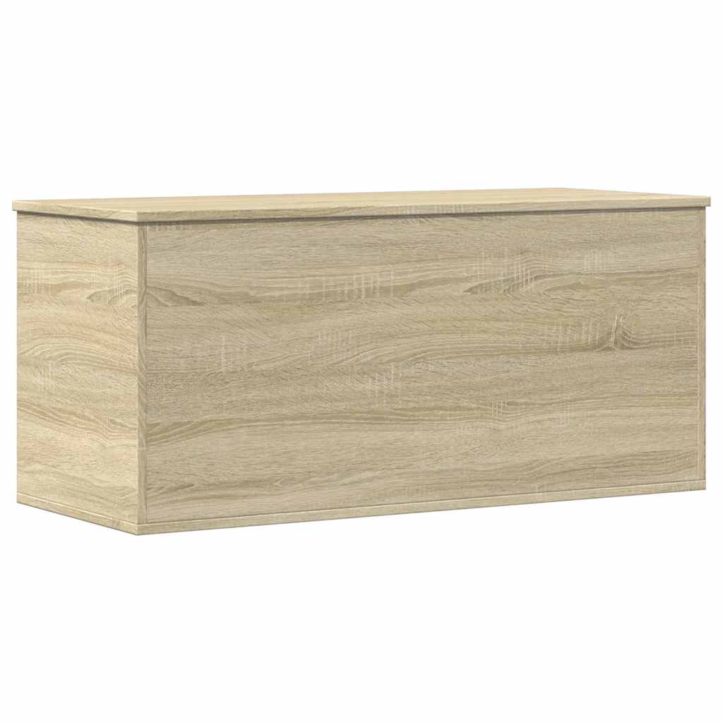 vidaXL Storage Box Sonoma Oak 100x42x46 cm Engineered Wood