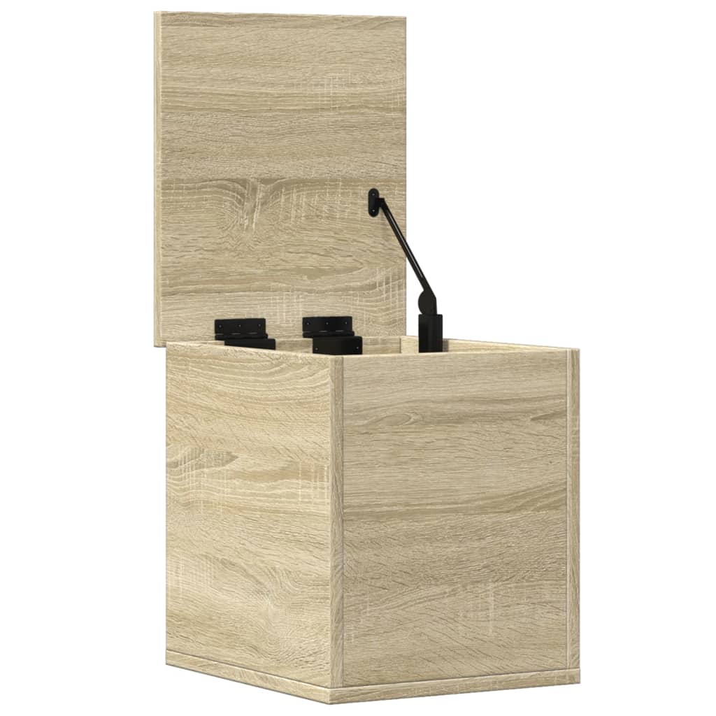vidaXL Storage Box Sonoma Oak 30x35x35 cm Engineered Wood