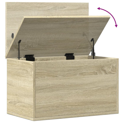 vidaXL Storage Box Sonoma Oak 60x35x35 cm Engineered Wood