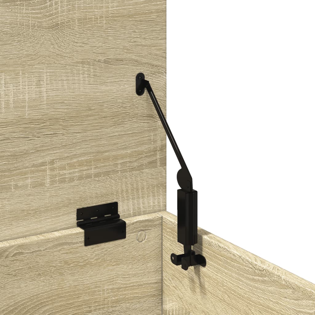 vidaXL Storage Box Sonoma Oak 60x35x35 cm Engineered Wood