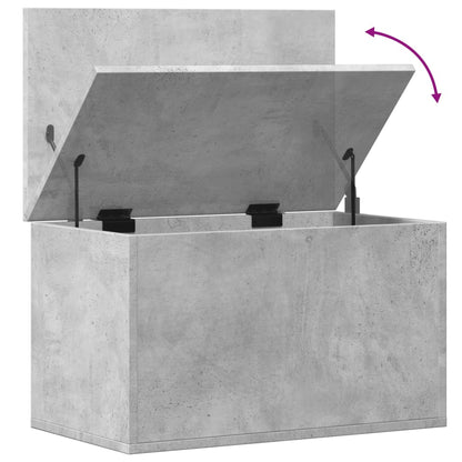 vidaXL Storage Box Concrete Grey 60x35x35 cm Engineered Wood