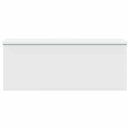 vidaXL Storage Box White 90x35x35 cm Engineered Wood